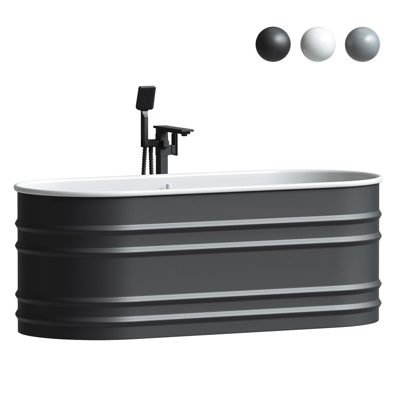 Vieques steel bathtub Patricia Urquiola 3D Модель .c4d .max .obj .3ds .fbx .stl .blend