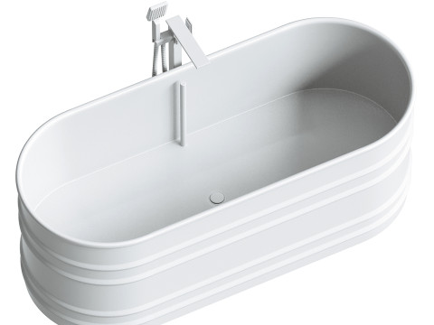 Vieques steel bathtub Patricia Urquiola 3D Модель