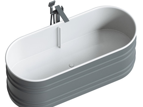 Vieques steel bathtub Patricia Urquiola 3D Модель