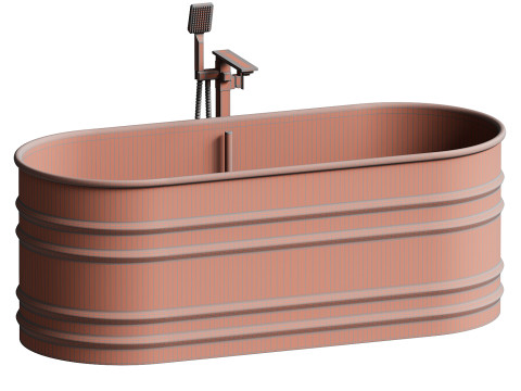Vieques steel bathtub Patricia Urquiola 3D Модель