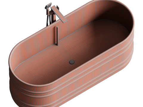 Vieques steel bathtub Patricia Urquiola 3D Модель