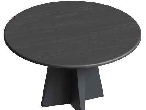 Jacob Round Dining Table with Vertex Base in Flax Modelo 3D
