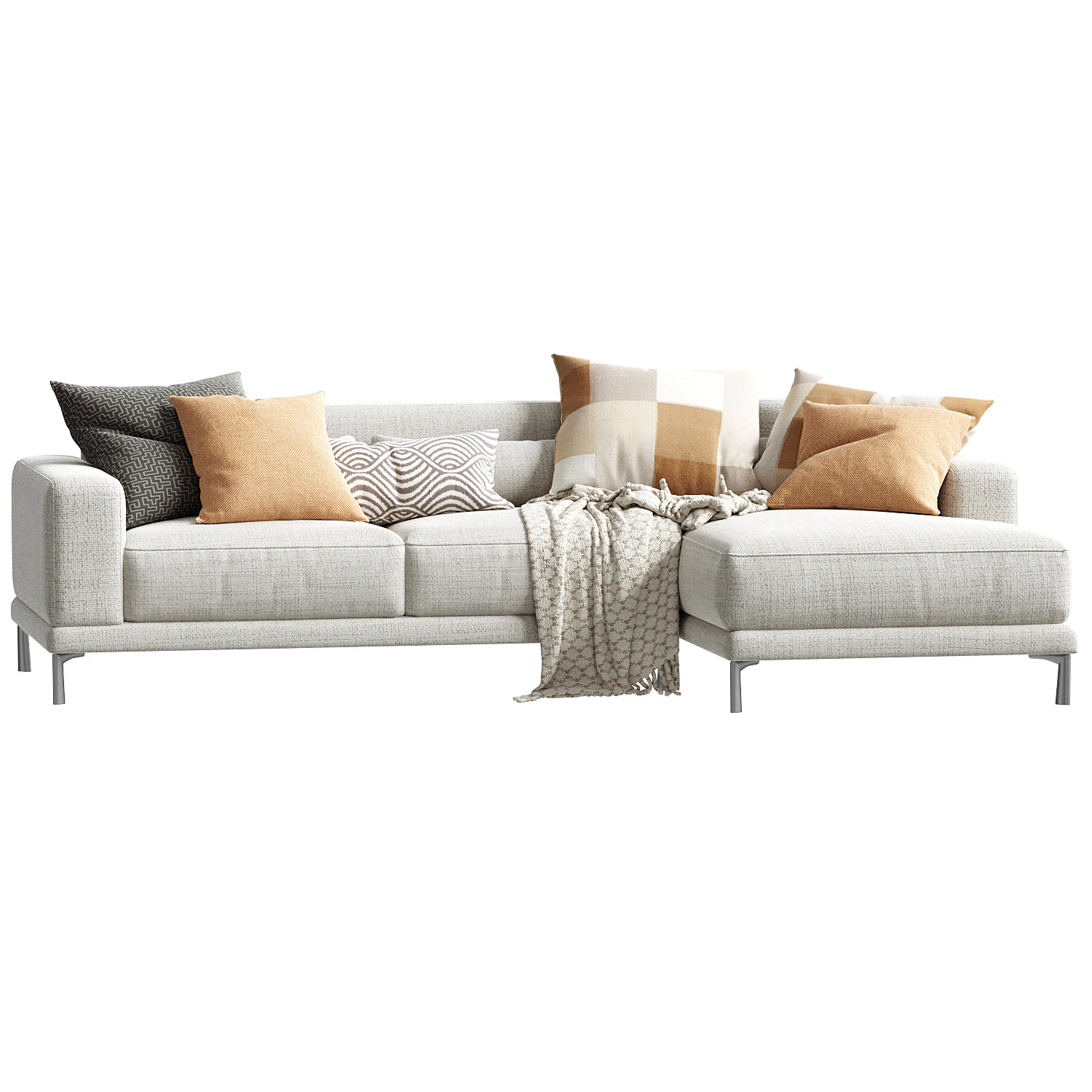 Dellarobbia Monroe AC 2138 Corner Sofa 3D Model .c4d .max .obj .3ds .fbx .stl .blend 