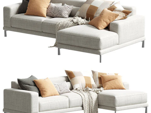 Dellarobbia Monroe AC 2138 Corner Sofa 3D Model