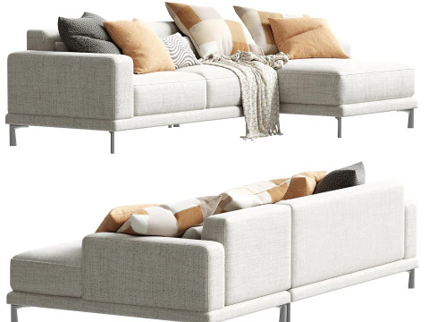 Dellarobbia Monroe AC 2138 Corner Sofa 3D Model