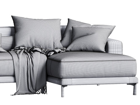 Dellarobbia Monroe AC 2138 Corner Sofa 3D मॉडल