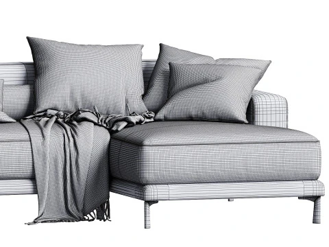 Dellarobbia Monroe AC 2138 Corner Sofa 3D Model