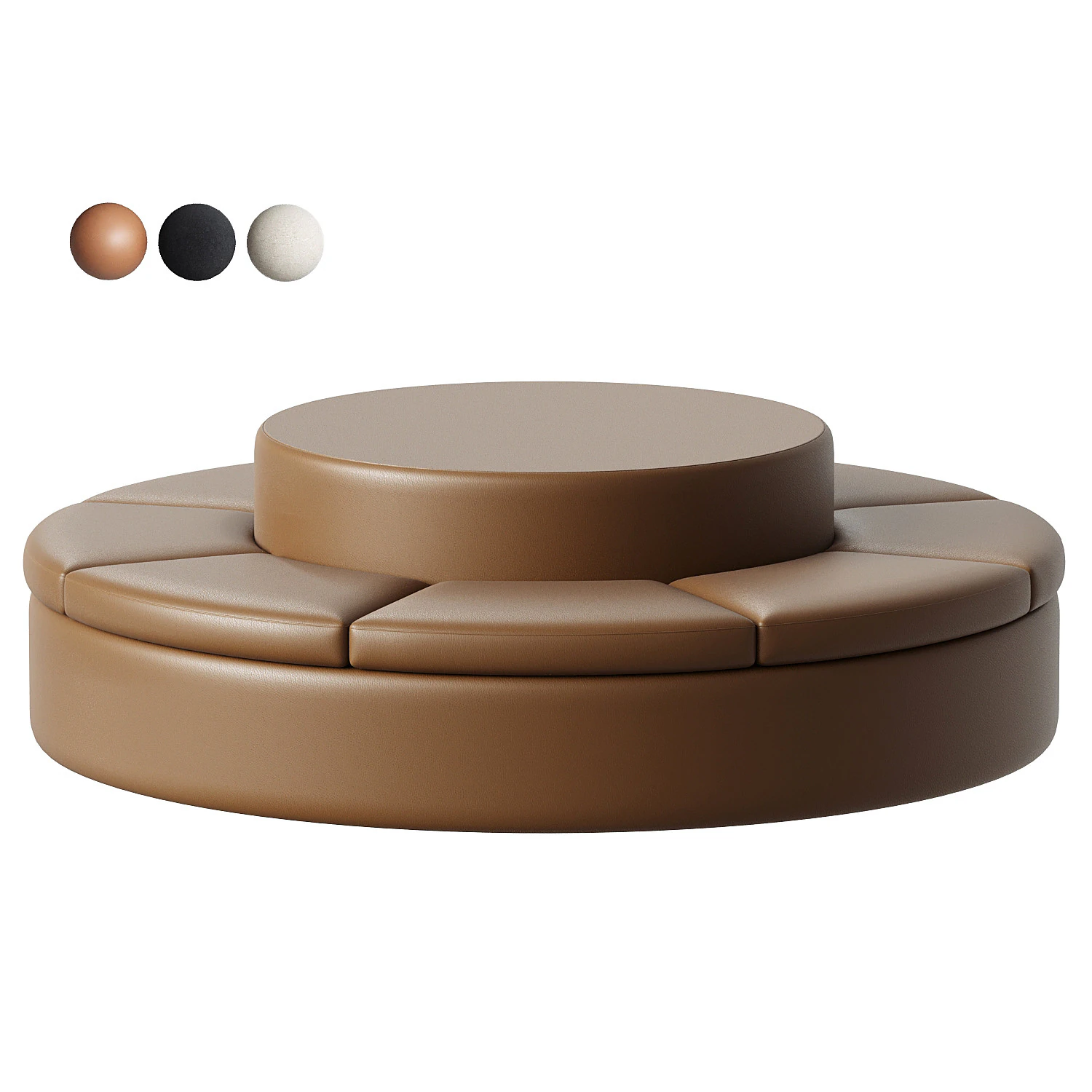 Conversation Sofa 3D Model .c4d .max .obj .3ds .fbx .stl .blend 