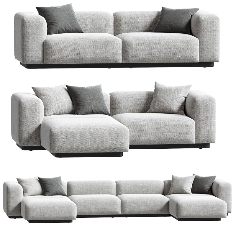 Soft Modular Sofa set 3Dモデル .c4d .max .obj .3ds .fbx .stl .blend