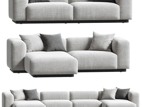 Soft Modular Sofa set Model 3D