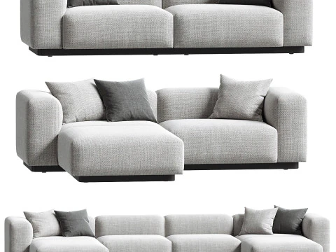 Soft Modular Sofa set 3D Model
