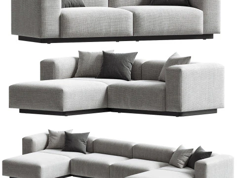 Soft Modular Sofa set 3D Model