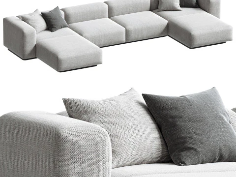 Soft Modular Sofa set 3D Model