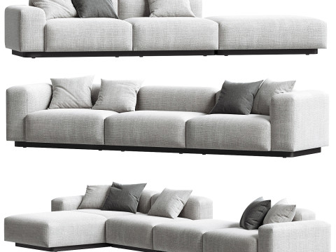 Soft Modular Sofa set 3Dモデル