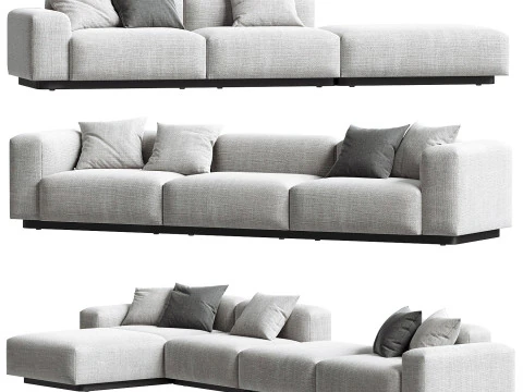 Soft Modular Sofa set 3D Model