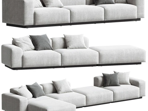 Soft Modular Sofa set 3D Model