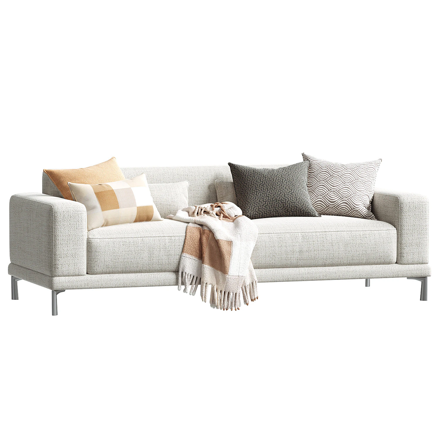 Dellarobbia Monroe AC 2138 Sofa 3D Model .c4d .max .obj .3ds .fbx .stl .blend