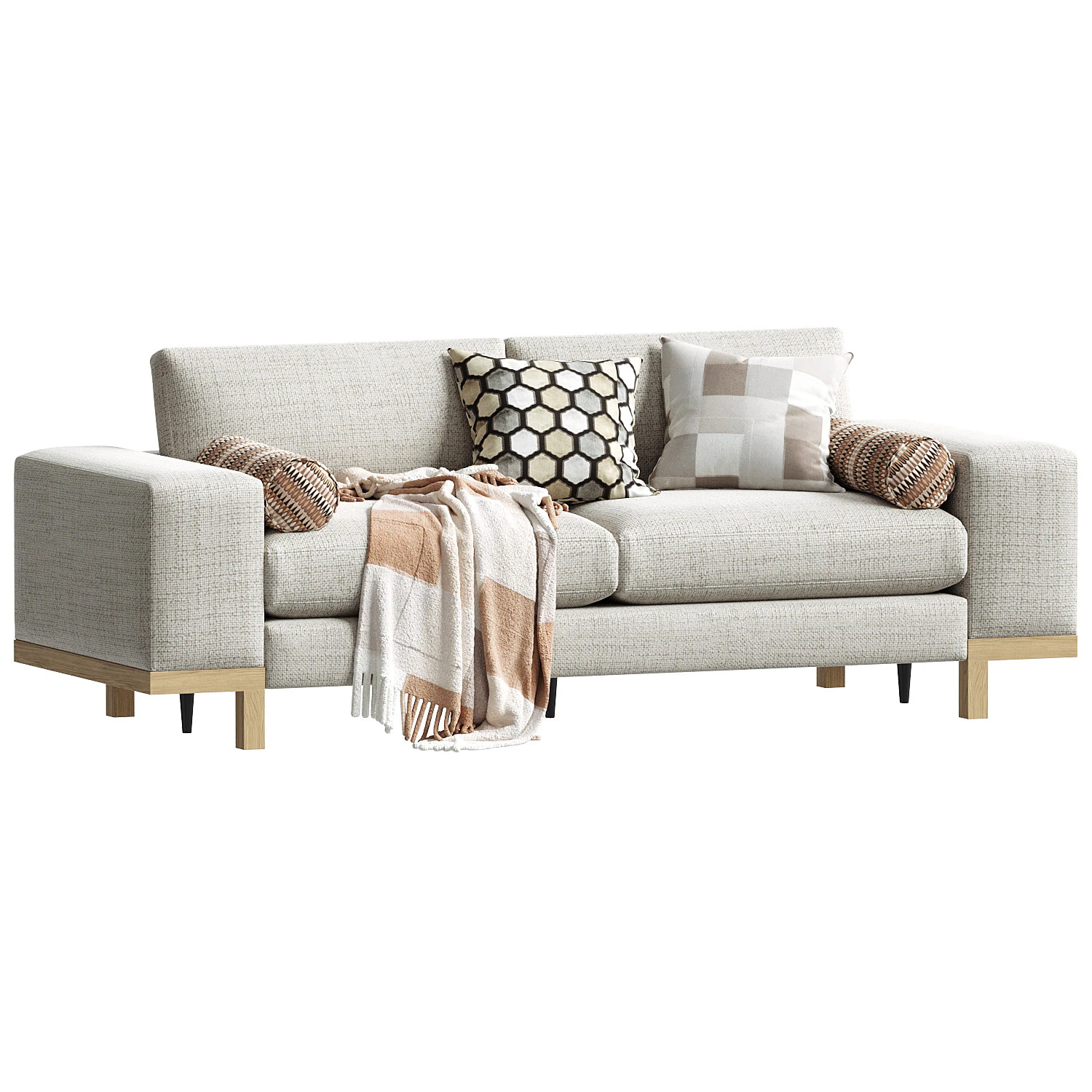 Arnette 97 Sofa Allmodern 3D Model .c4d .max .obj .3ds .fbx .stl .blend
