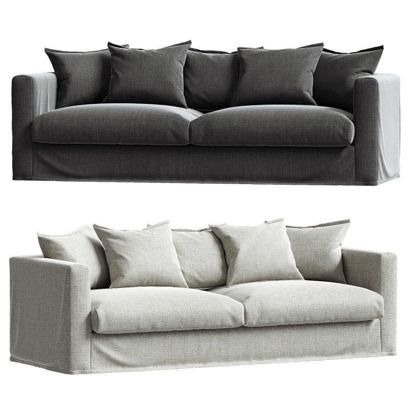 Le Grand Air 3 Seater Sofa Decotique Modelo 3D .c4d .max .obj .3ds .fbx .stl .blend 