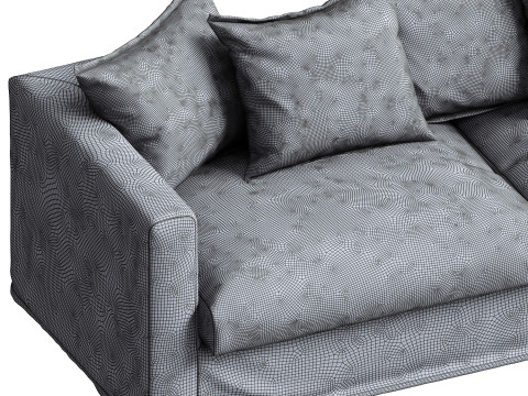 Le Grand Air 3 Seater Sofa Decotique Modelo 3D