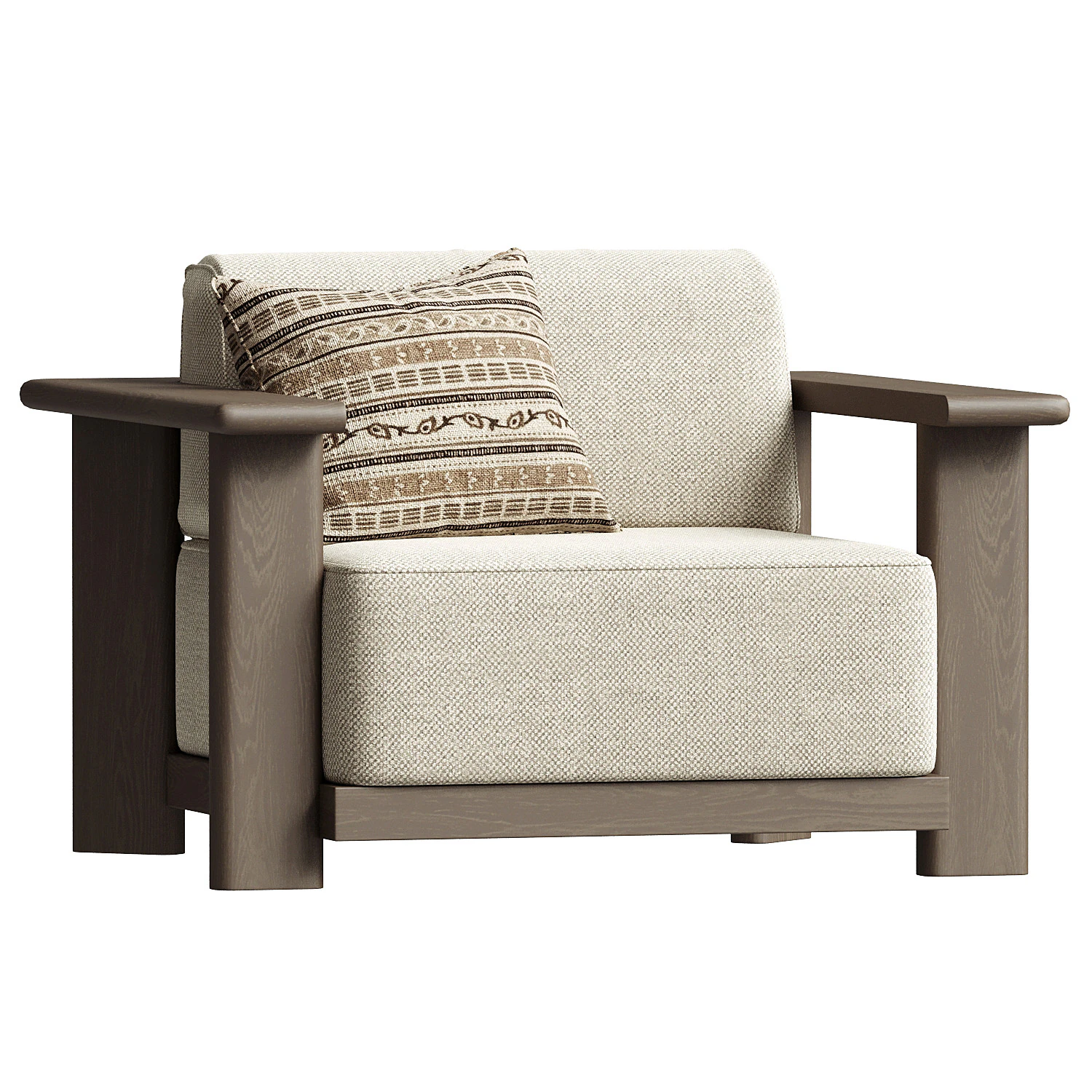 Caspian Sofa Chair 3D Model .c4d .max .obj .3ds .fbx .stl .blend