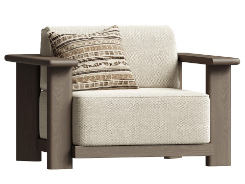 Kursi Sofa Kaspia Model 3D