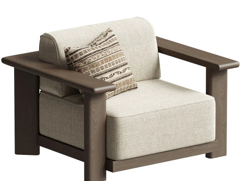 Caspian Sofa Chair 3D Model