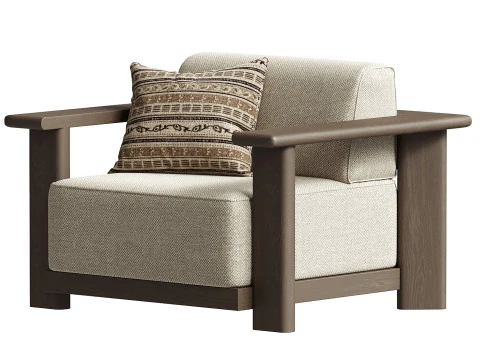 Caspian Sofa Chair 3D Model