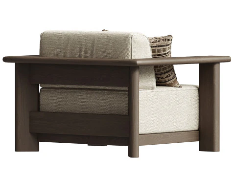 Caspian Sofa Chair 3D Model