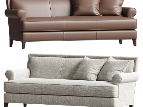 Juliana Leather Sofa 3D Model