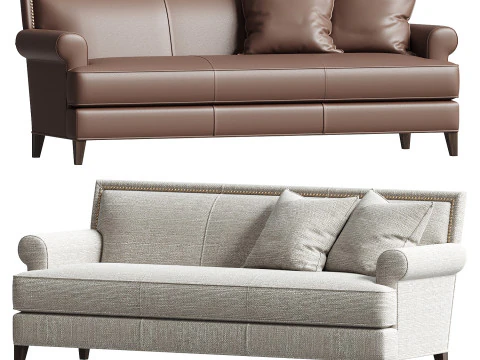 Juliana Leather Sofa 3D Model