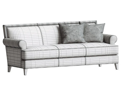 Juliana Leather Sofa 3D Model