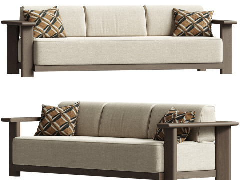 Каспийский 3-х местный диван 3D Модель