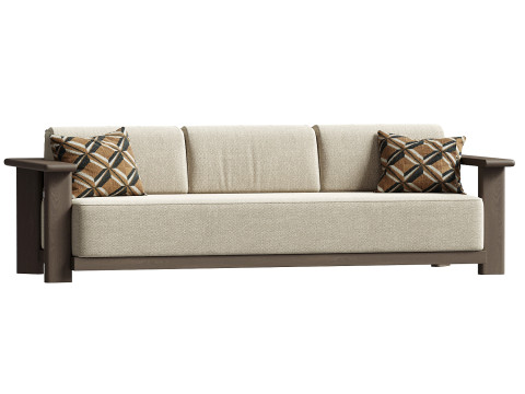 Sof&aacute; C&aacute;spio de 3 lugares Modelo 3D