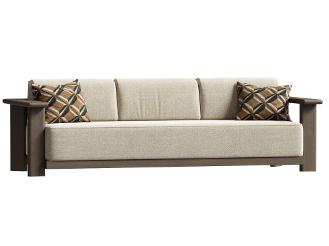 Caspian 3 Seater Sofa 3D Model