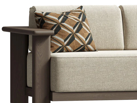 Caspian 3 Seater Sofa 3D Model