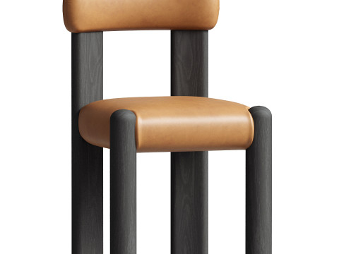 コルトンチェアとハーロウダイニングテーブルセット 3Dモデル