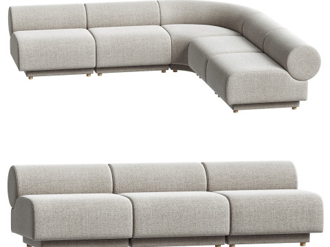 Модульный диван Роланд 3D Модель