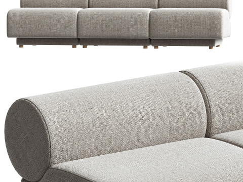 롤랜드 모듈형 소파 3D 모델