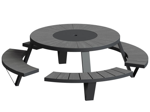 Стіл для пікніка Пантагрюель 3D Модель