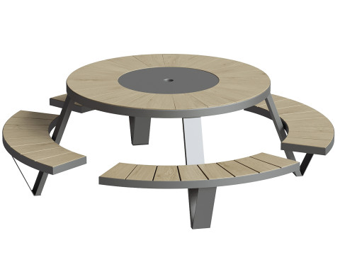 Стіл для пікніка Пантагрюель 3D Модель