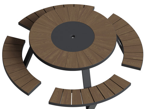 Стіл для пікніка Пантагрюель 3D Модель