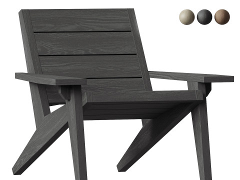 Marco Bogazzi Outdoor Adirondack Chair 3D Модель