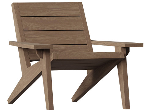 Marco Bogazzi Outdoor Adirondack Chair 3D Модель