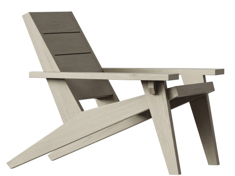 Marco Bogazzi Outdoor Adirondack Chair 3D Модель