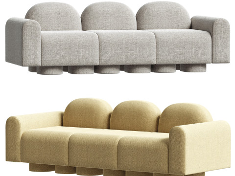 MILLESIME 3P SOFA VON VINCENT MAZENAUER 3D Modell