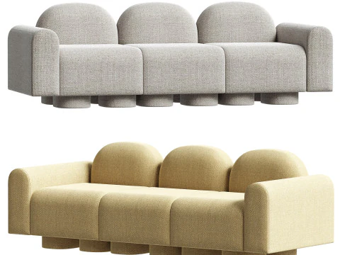 MILLESIME 3P SOFA BY VINCENT MAZENAUER 3D Model