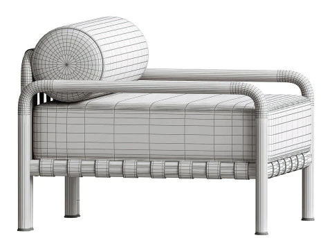 Parker Lounge Chair 3D Model