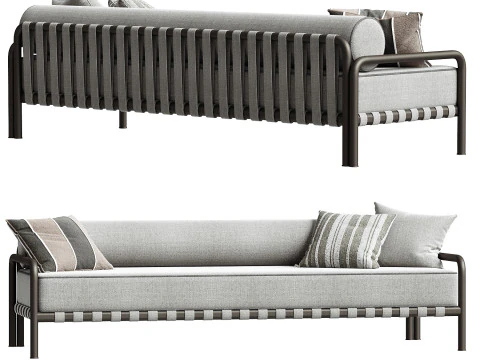 Parker 3 Seat Sofa 3D Model