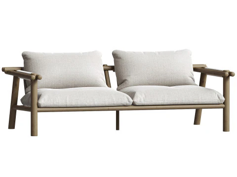 Sof&aacute; stick 2 lugares Modelo 3D